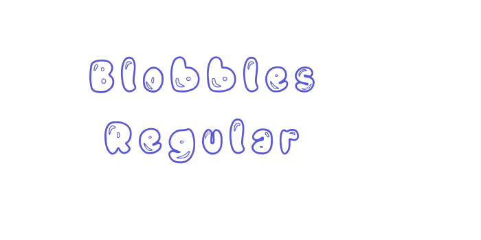 Blobbles Regular Font