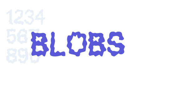 Blobs font free