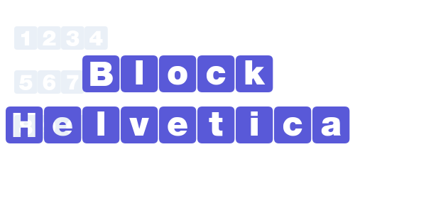 Block Helvetica font free