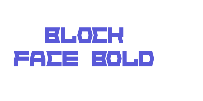 Block Face Bold Font Download