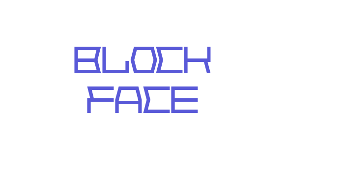 Block Face Font Download