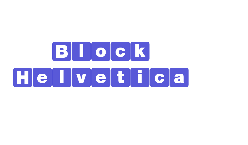 Block Helvetica Font Download