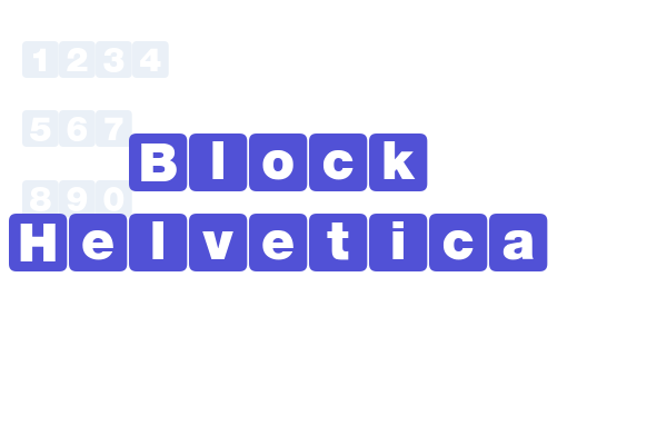 Block Helvetica