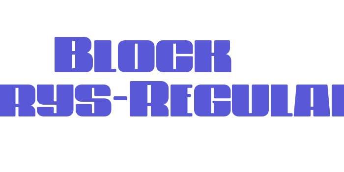 Block Marys-Regular Font