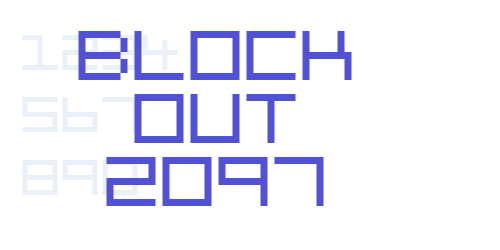 Block Out 2097-font-download