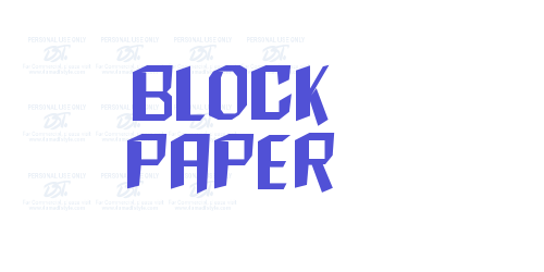 Block Paper-font-download