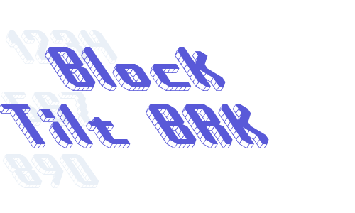 Block Tilt BRK Font