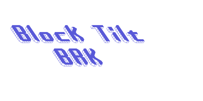 Block Tilt BRK Font Download