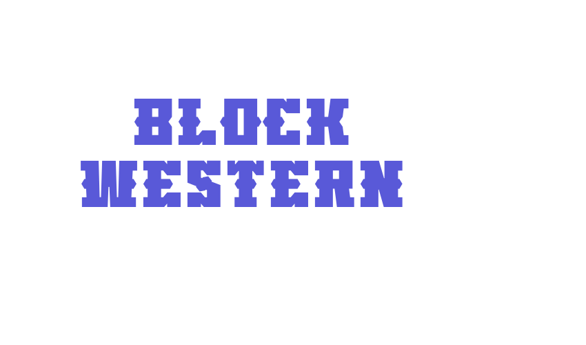 Block Western Font Download