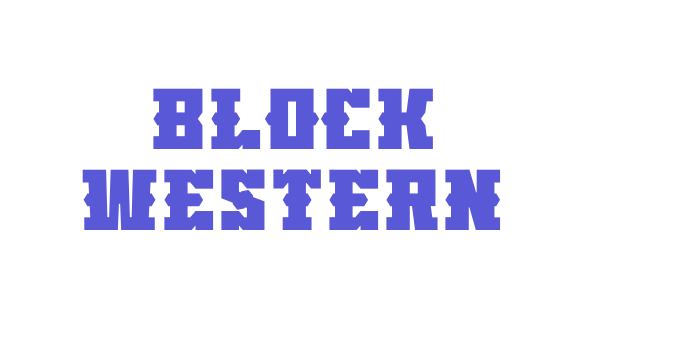 Block Western Font Download