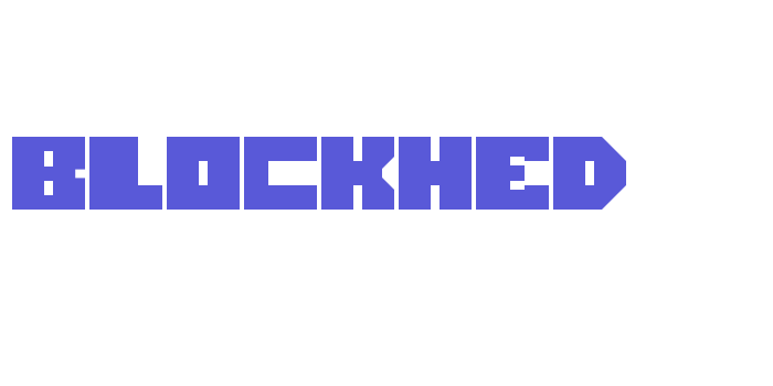 Blockhed Font Download