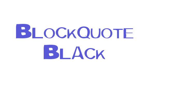 Blockquote Black Font Download