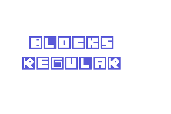 Blocks Regular Font