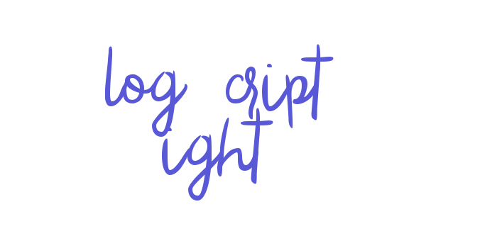 Blog Script Light Font