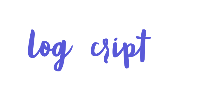 Blog Script Font