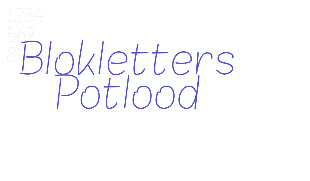 Blokletters Potlood-font-download