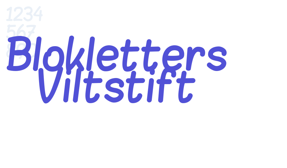 Blokletters Viltstift-font-download