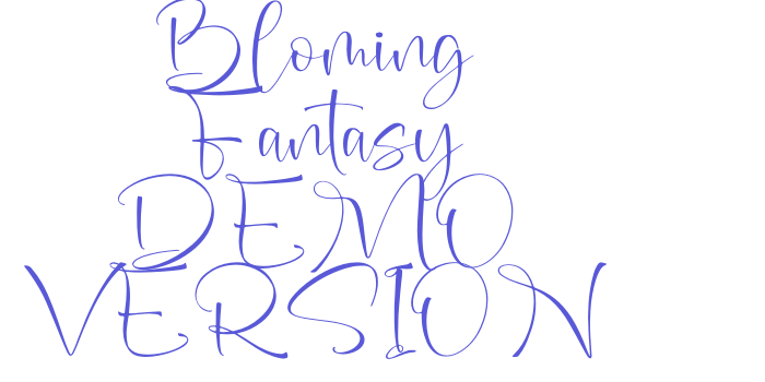 Bloming Fantasy DEMO VERSION Font Download