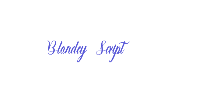 Blondey Script Font Download