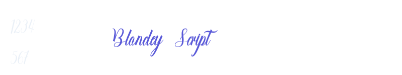 Blondey Script-related font