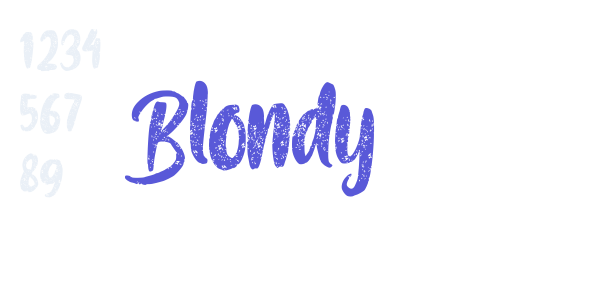 Blondy font free