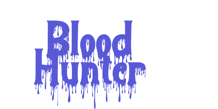 Blood Hunter Font