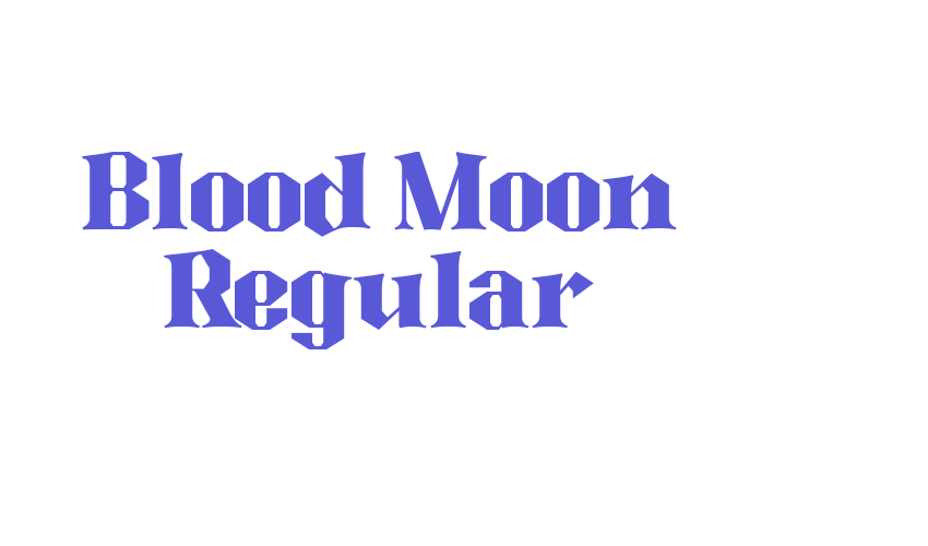 Blood Moon Regular Font Download