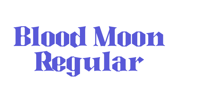 Blood Moon Regular Font Download