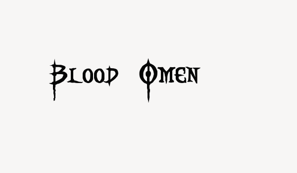 Blood Omen Font