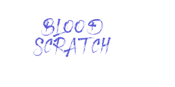 Blood Scratch Font Download