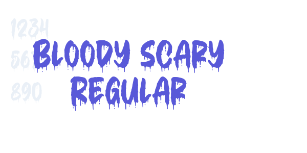 Bloody Scary Regular font free