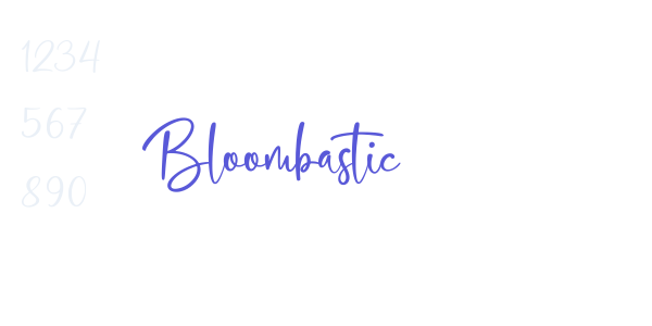 Bloombastic font free