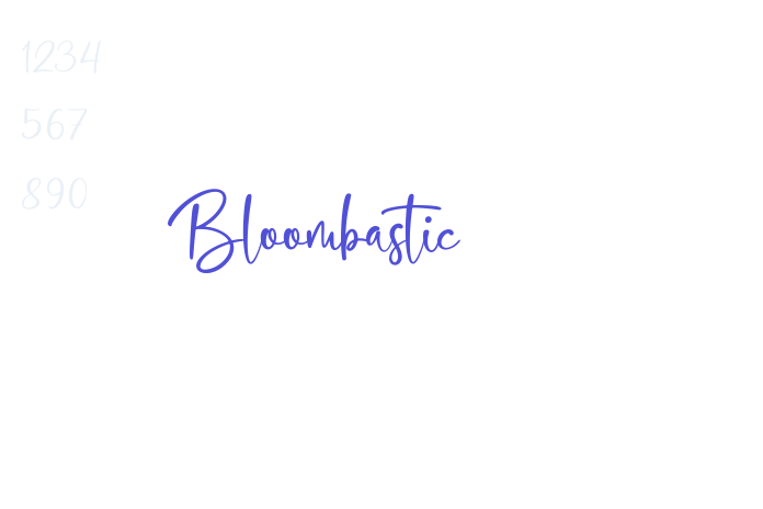 Bloombastic font download