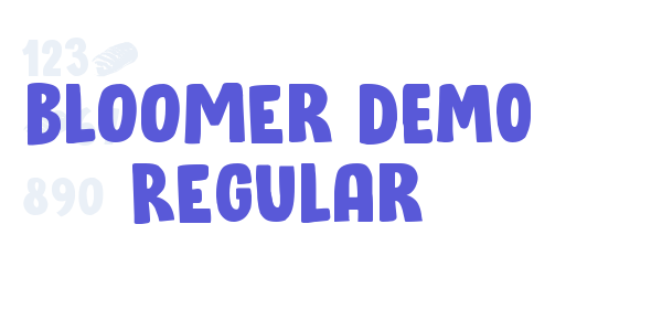 Bloomer DEMO Regular font free