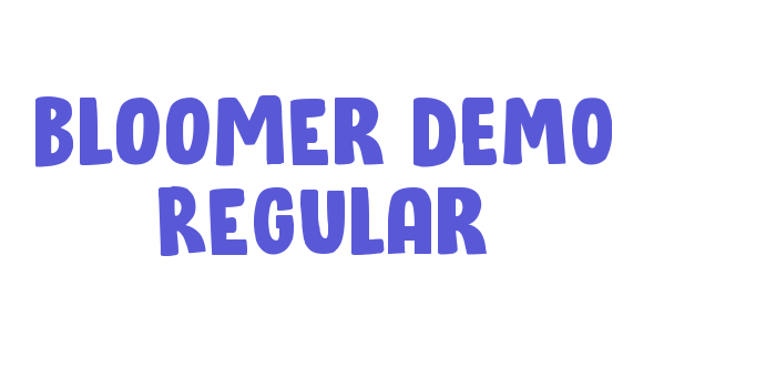 Bloomer DEMO Regular Font Download