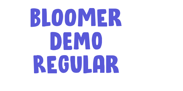 Bloomer DEMO Regular Font