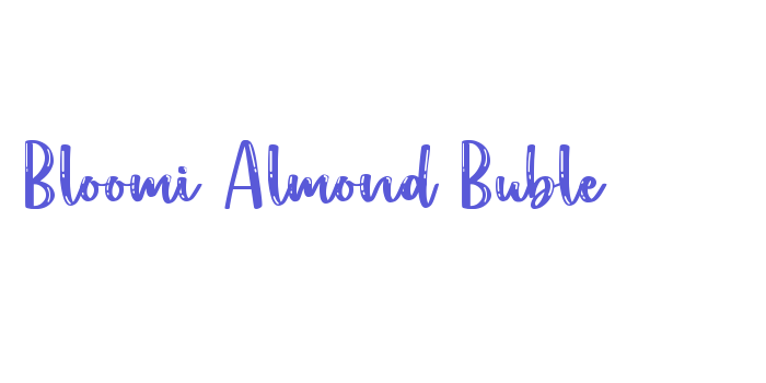 Bloomi Almond Buble Font Download