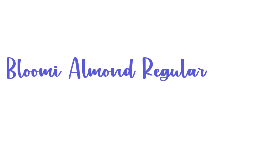 Bloomi Almond Regular Font Download