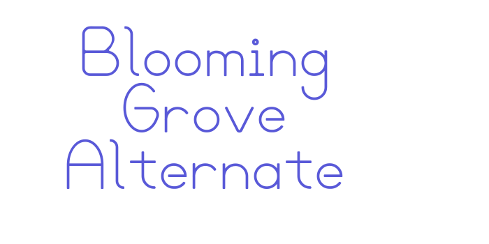 Download Blooming Grove Alternate Font