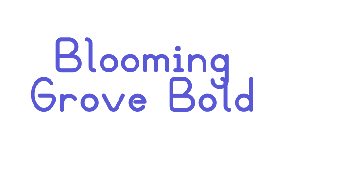 Blooming Grove Bold Font Download