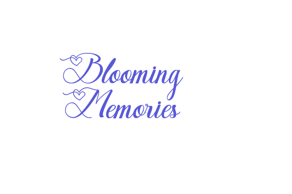 Blooming Memories Font