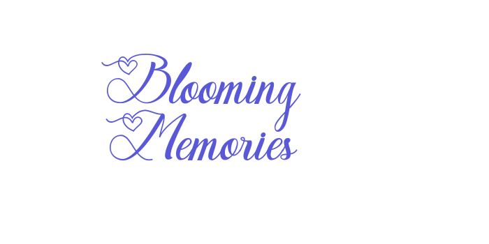 Blooming Memories Font Download