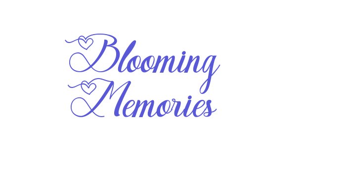 Blooming Memories Font