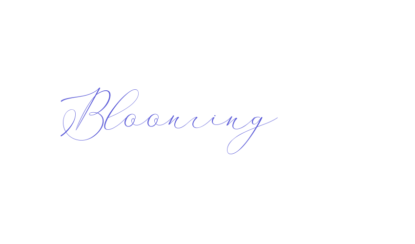 Blooming Font Download