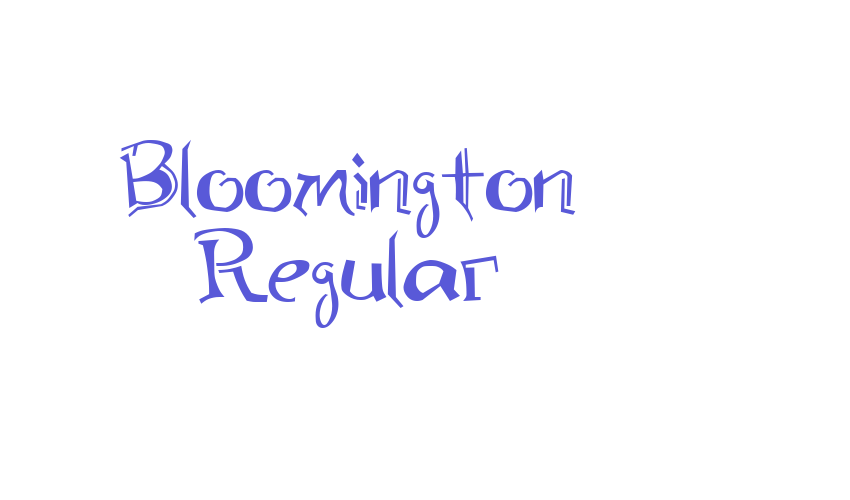 Bloomington Regular Font Download