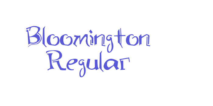 Bloomington Regular Font Download