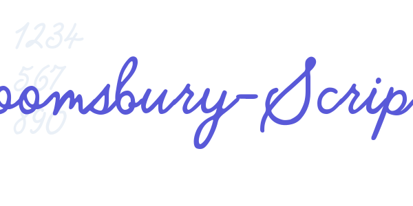 Bloomsbury-Script font