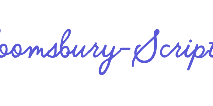 Bloomsbury-Script Font Download