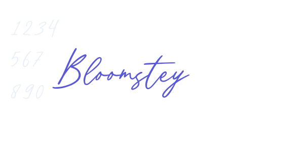 Bloomstey font free