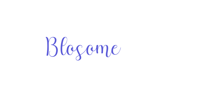 Blosome Font Download